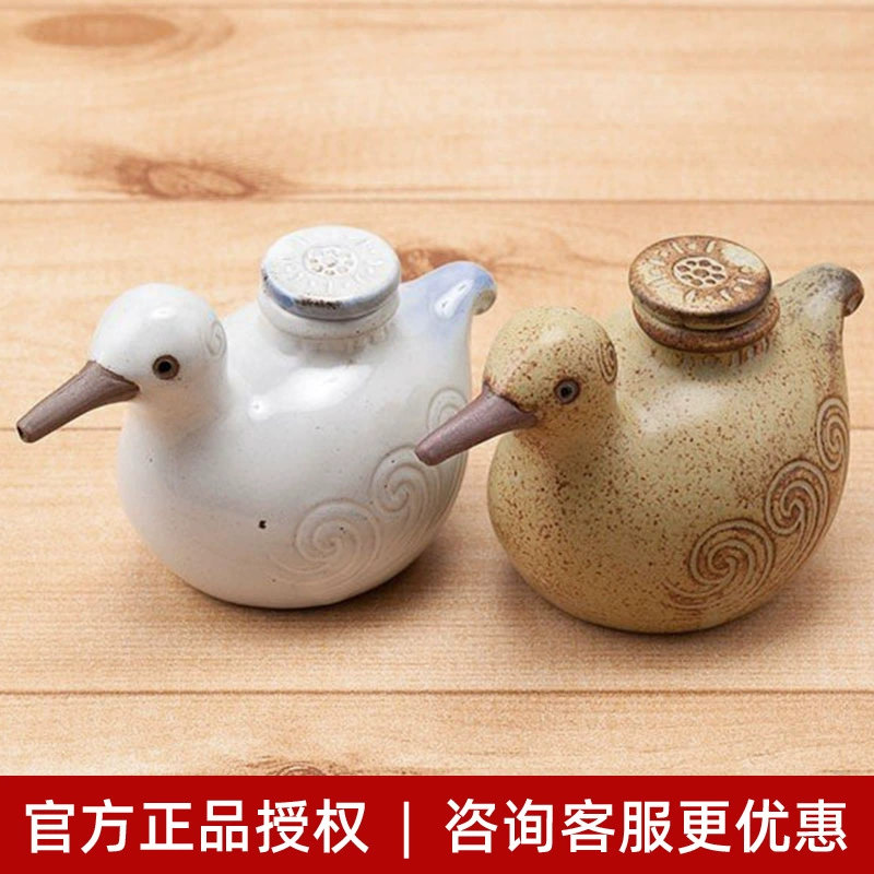 Япония импортировала Zakka японские горшки из грубого гончарного масла ручной работы и креативную милую бутылку для соуса с птичьим соусом