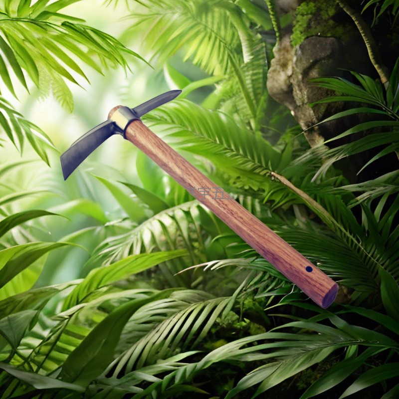 不锈钢斧头洋镐锄头三合一园林农用工具种菜种地除草破砖神器