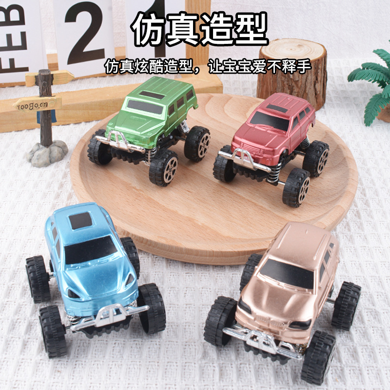 Coche de juguete de retroceso para niños coches todoterreno primavera coche bebé coche muñeca máquina modelo de coche pequeño regalo