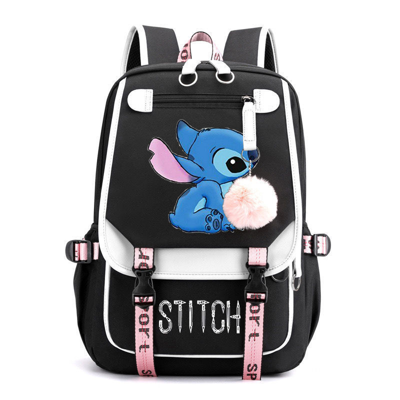 Nuevo Star Baby Stitch Stitch Boy Stitch USB carga mochila mochila para estudiantes de ambos sexos mochila