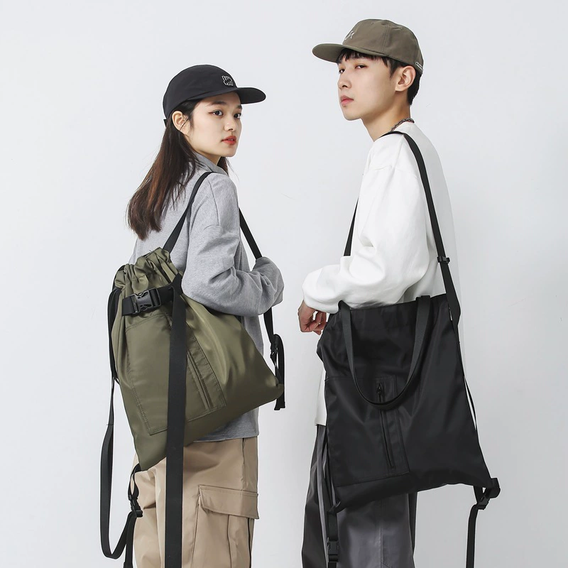 Sports nylon backpack for leisure, one-shoulder bag, 2023, Korean style