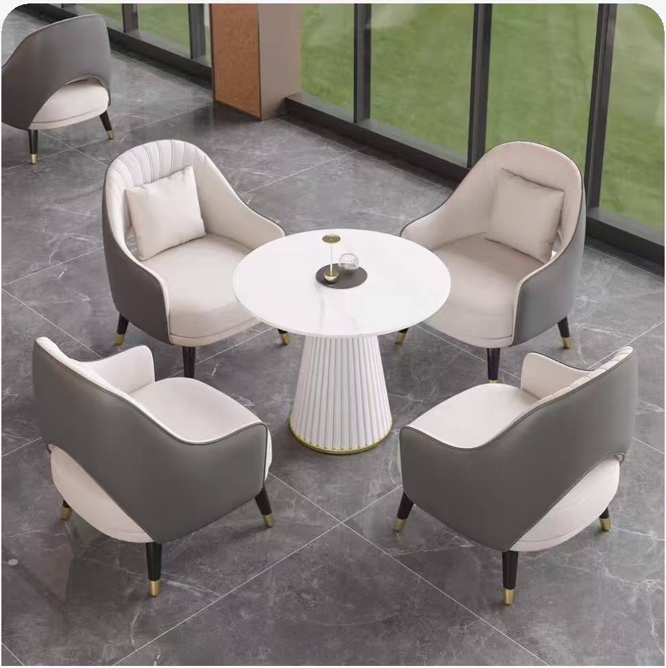 1 Mesa y 4 sillas (gris)