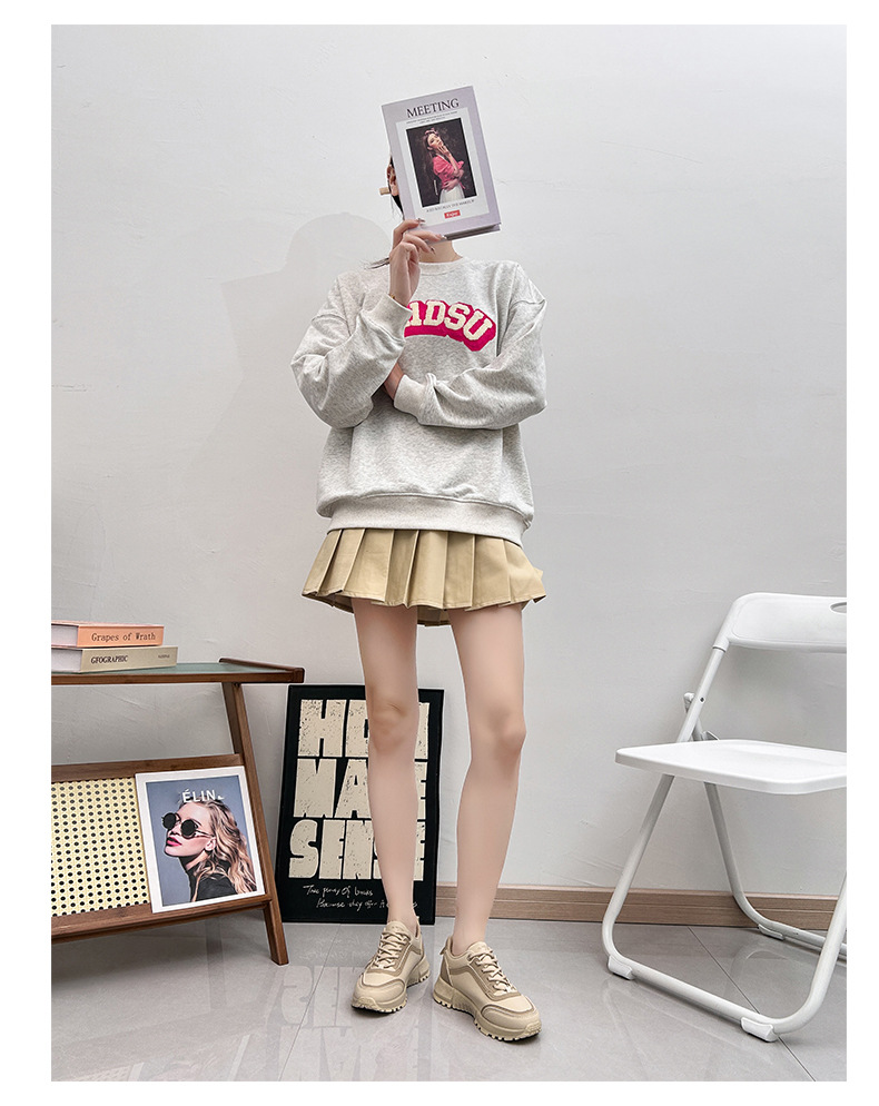 2023 Herbst Neue INS Koreanische Atmungsaktive Student Board Schuhe Dicke Sohle Casual Schuhe für Frauen_voghion.com