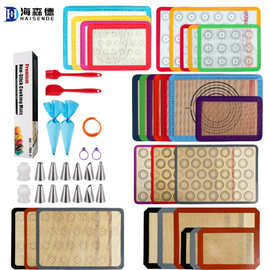 现货批发硅胶烤垫 耐高温玻纤马卡龙烤垫烤箱不粘硅胶烘培烤盘垫