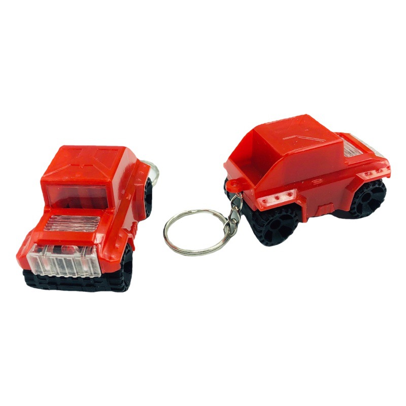 Plástico creativo transfronterizo LED luminoso excavadora llavero colgante de juguete para niños un yuan pequeño regalo registro imprimible