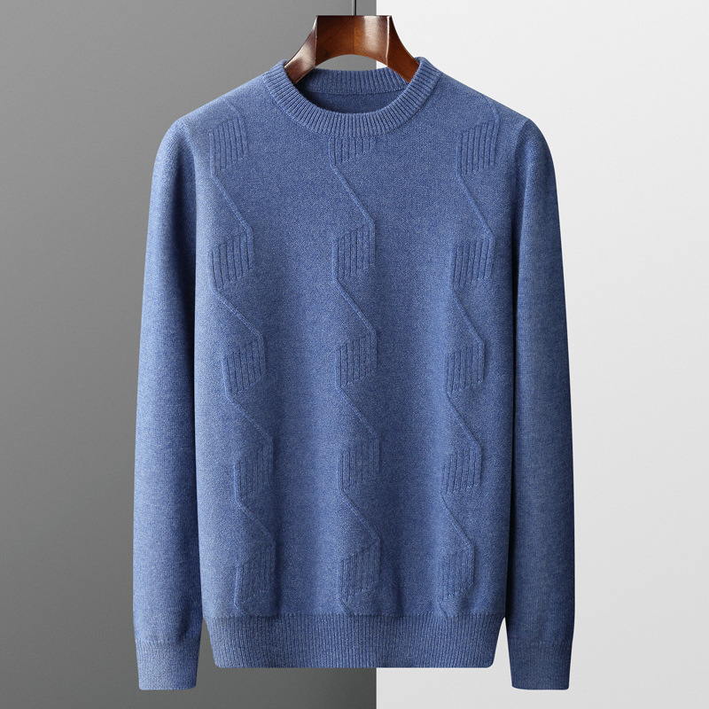 Demi-season woolen knitted base body-friendly sweater for leisure