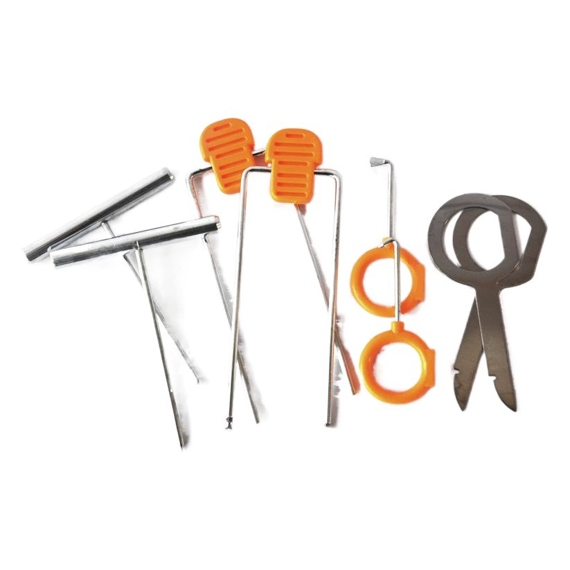 Набор инструментов для разборки автомобильной аудиосистемы, утолщенный, 12 предметов, новый высокопрочный инструмент для модификации внутренних дверных панелей автомобиля.