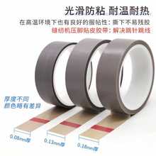 0.08mm厚特氟龙膜胶带纯铁氟龙薄膜耐高温耐磨聚四氟乙稀PTFE胶带