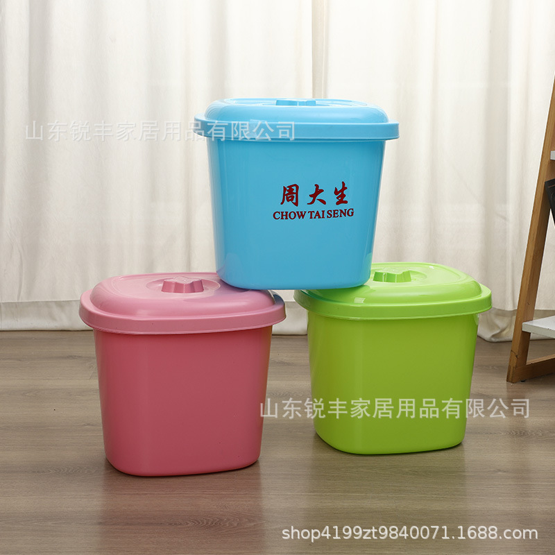 プラスチック米桶メーカー卸売り家庭用キッチン雑穀小麦粉収納桶厚い米箱米桶印刷広告|undefined