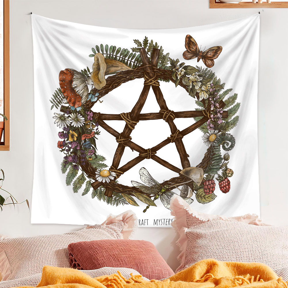 380g Weight Tapestry Home Textiles & Decor Type Fashion Flower Polyester Tapestry