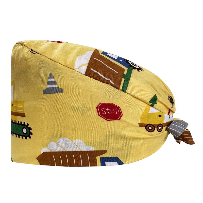 Nuevo Gorro de Enfermera para UCI con Lindos Estampados, Algodón Puro, Gorro de Cocina, Odontología, Belleza y Medicina, Unisex, en Existencia.