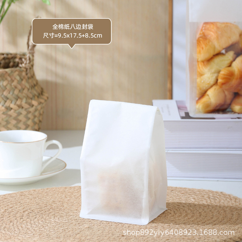 Bolsa de embalaje de tostadas crujientes de copo de nieve 450g de alambre enrollado sellado de pan en rodajas bolsa de comida bolsa de embalaje cuadrada