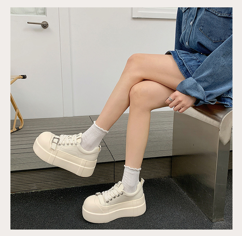 High-end Women's Sneakers With Thick Soles Height Increase, New Spring/autumn Model, Sporty And Casual, Super Popular_vogvips.com