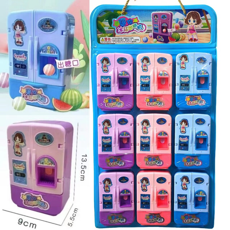 Large fun toy refrigerator sugar machine Press water supply with Cup simulation play house educational sugar play Shop Super batch