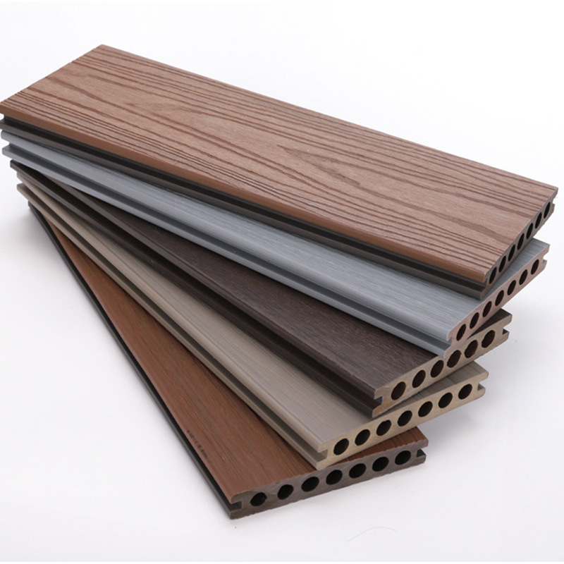 Plastic Wood Flooring Second Generation Co-Extruded Wood Plastic Board Outdoor Terrace Wood Outdoor Balcony Courtyard Plank Road Anti-Corrosion Wood Plastic Board