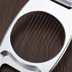 Alloy two-in-one Japanese multifunctional egg cutter household stainless steel egg splitter slicer kitchen gadget