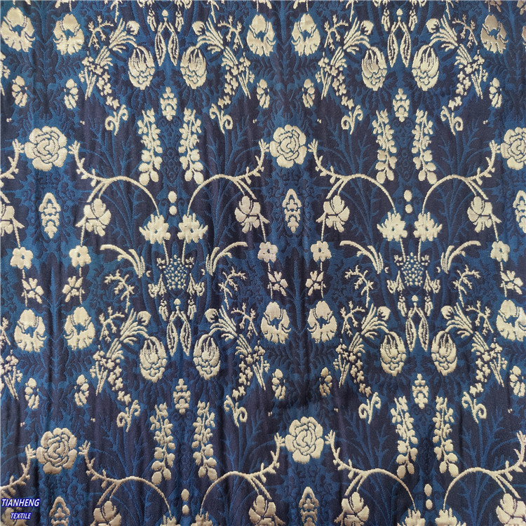 21294#订色织织金墨绿色底提花 时装外套西装DIY手作箱包鞋材布料