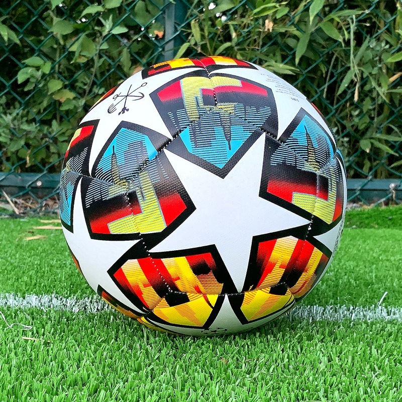 ミシン縫いサッカーフットボールワールドカップヨーロッパカップアメリカカッププレミアリーグ試合トレーニングNo.5 PVCサッカー卸売|undefined
