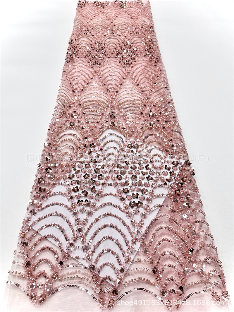 Fabricante de ropa de boda retro ligera de lujo accesorios de vestido al por mayor lotes transfronterizos tela de bordado rápido