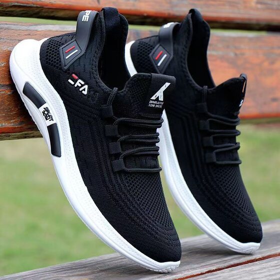 Summer New Style Breathable Mesh Thin sneaker Korean Style Lightweight Casual Soft Bottom Non-slip Deodorant Running Shoes for Hair