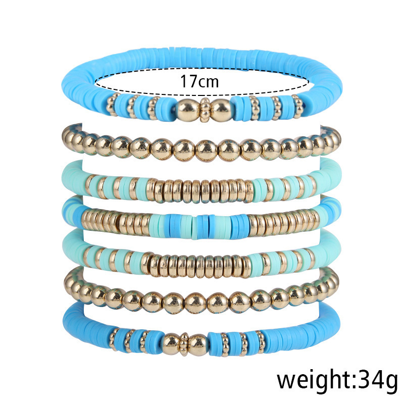 Rétro Bohémien Géométrique Argile Molle Perlé Unisexe Bracelets display picture 2