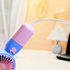 Removable cartoon small handheld air fan, strap