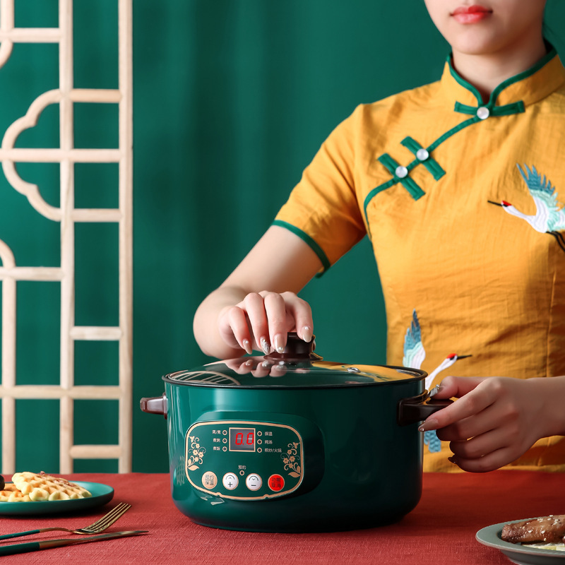 Multifunctional Electric Cooker, Small Household Electric Hot Pot, Student Dormitory Electric Wok, Noodle Cooking All-In-One Electric Cooker Wholesale