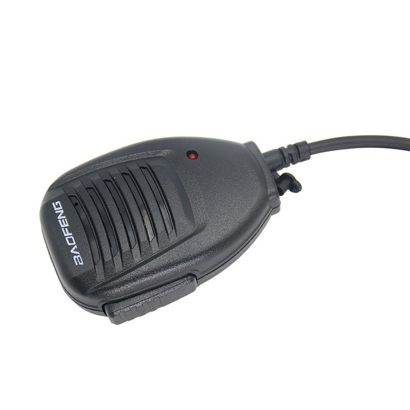 Baofeng intercomunicador impermeable con lámpara de mano y hombro, abrazadera giratoria Baofeng 9R / A58 / 9700 universal