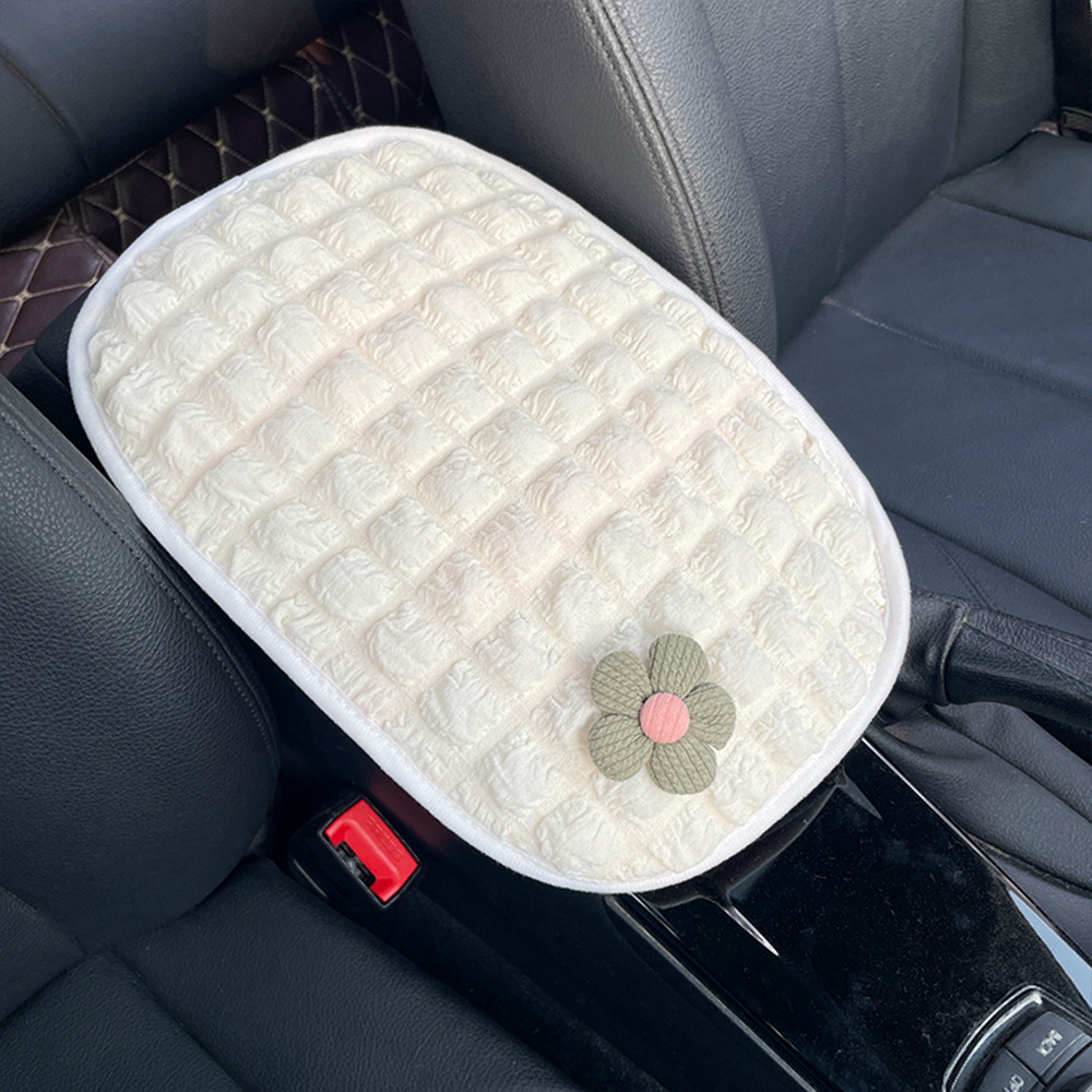 Car Armrest Box Mat, Cute Cartoon Car Interior Decoration, Central Armrest Cover, Car Armrest Box Mat, Universal Type