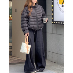 2025秋冬新款韩版时尚百搭宽松显瘦排骨羽绒服女短款面包服外套潮
