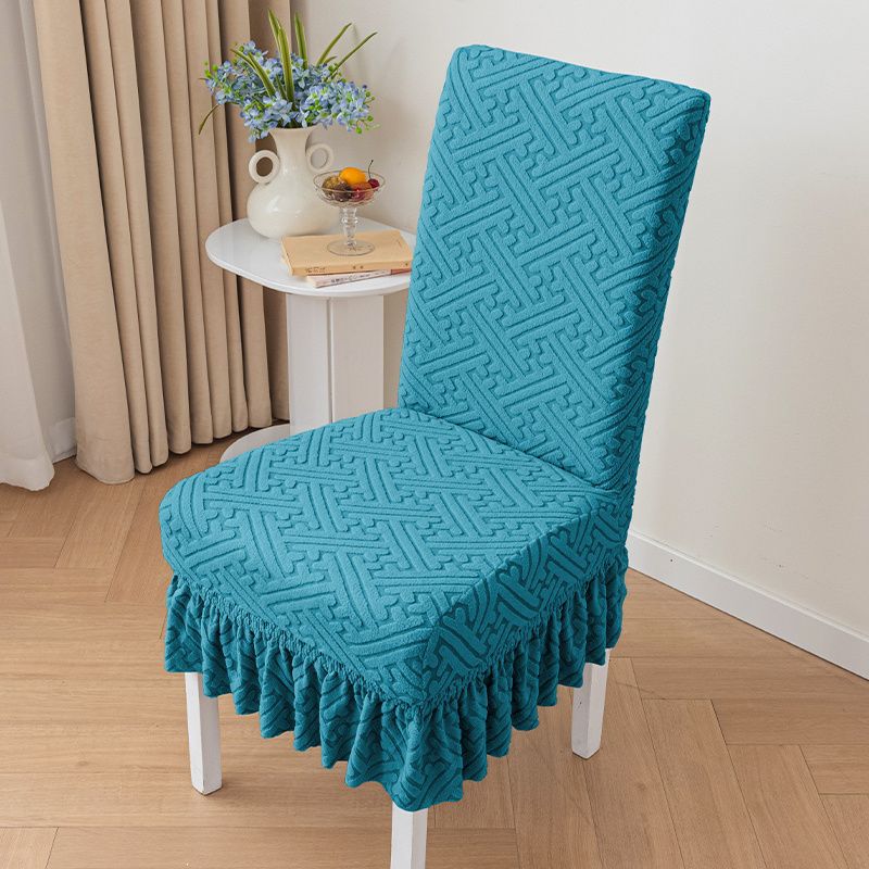 Style skirt chair cover-bluestone blue
