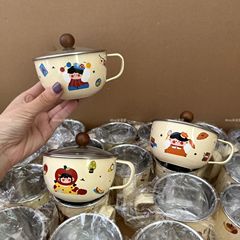 Minojia 304 ステンレス鋼カップ食品グレードの子供用ウォーターカップ家庭用学生学校特別なミルクカップ