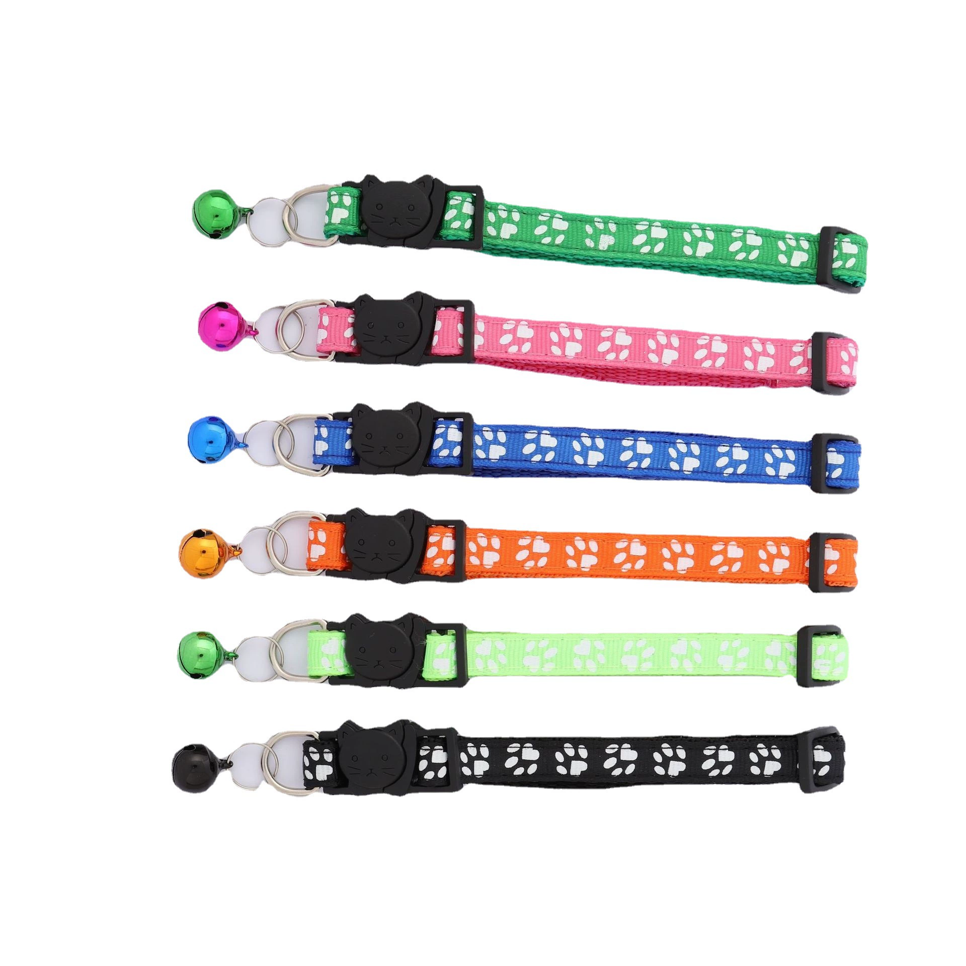 Ошейник для домашних животных след нейлон новая кошка пряжка кольцо на шею с принтом Аксессуары для кошек Amazon трансграничная оптовая продажа