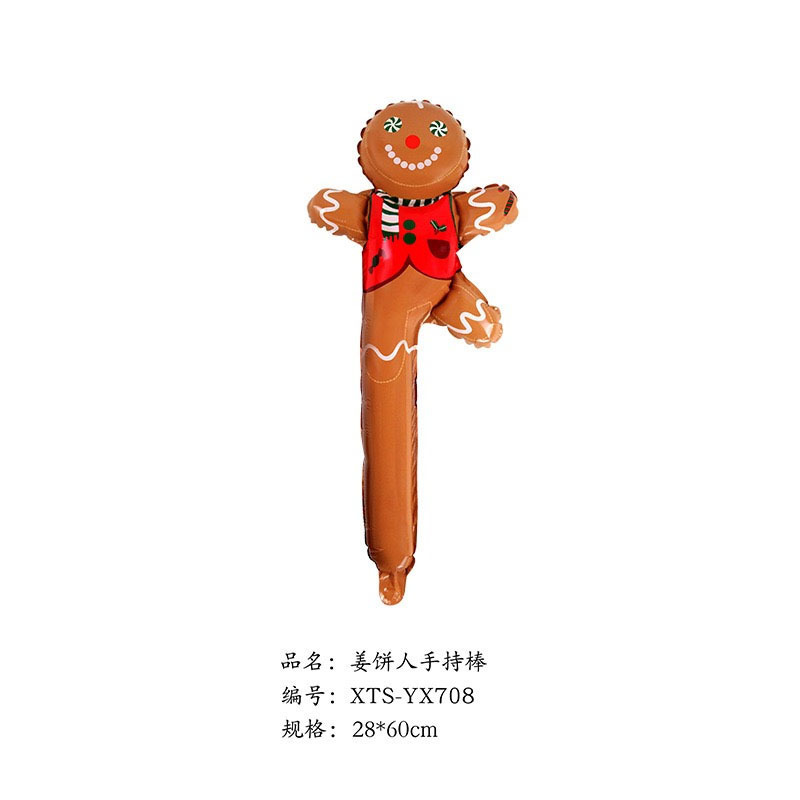 クロスボーダークリスマスサンタクロース杖ヘラジカスノーフレーク雪だるま漫画アルミフィルムバルーンクリスマスパーティー装飾ボール|undefined