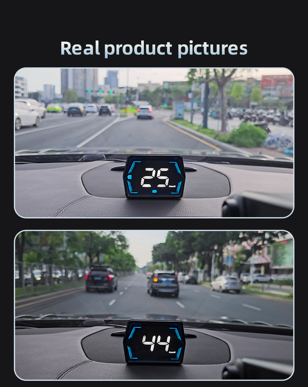 Universal car HUD head-up display Beidou GPS vehicle speed measuring instrument high-definition head-up display simple model G20