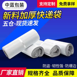 源头厂家直销中蓝快递袋子全新料加厚快递袋服装快递袋印刷打包袋