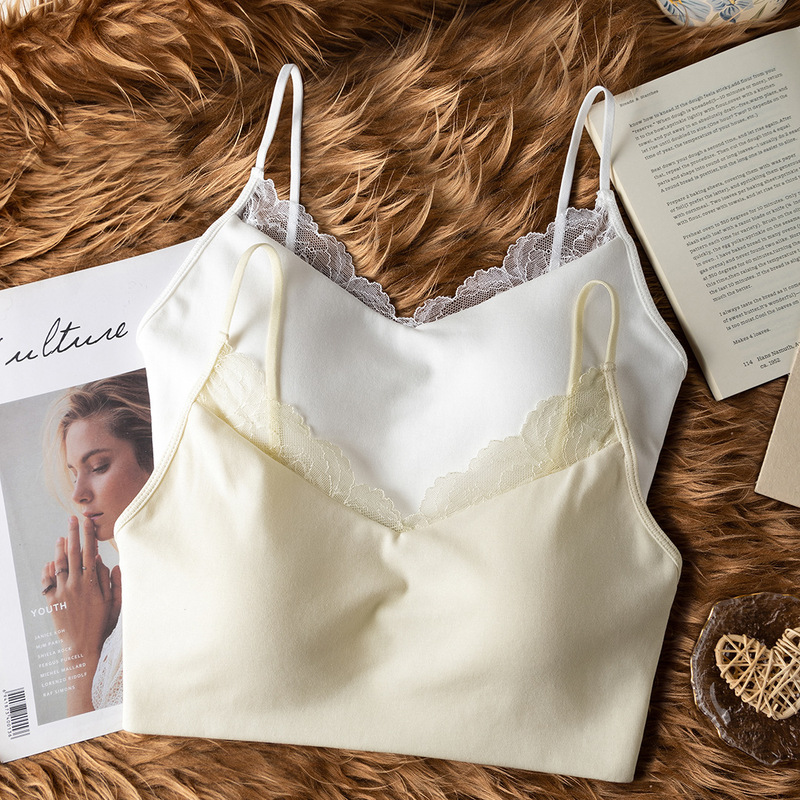 Girls' Bra Modal Cotton Thin Lace Anti-Exposure Large Bust Minimizing Push-Up Wireless Student Underwear 2892 Girls' Bra Modal Cotton Thin Lace Anti-Exposure Large Bust Minimizing Push-Up Wireless Student Underwear 2892