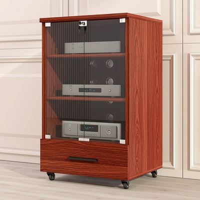 Electric car big tripod Professional Audio Cabinet, Solid - rosewood-color-three-layers-solid-wood-ecological-board