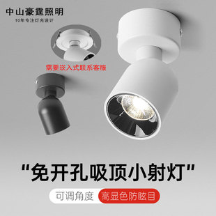 Top-mounted 360 adjustable spotlights, porch, corridor, living room, bedroom, full-spectrum eye protection, anti-glare and no main lights