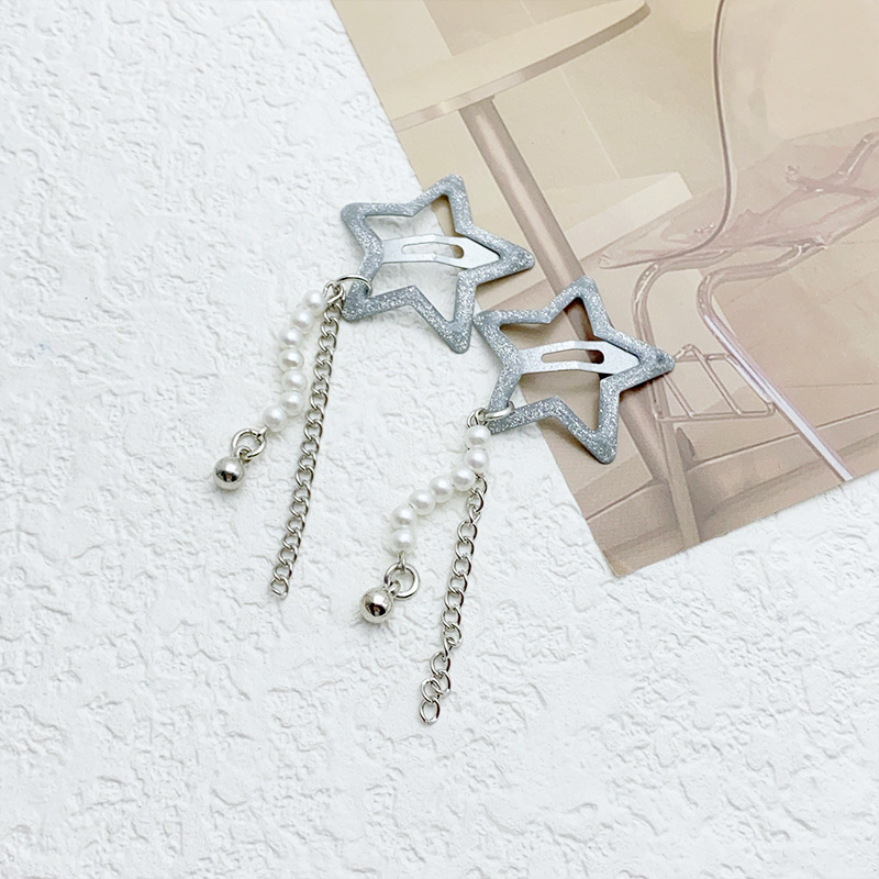 Holiday, Daily Occasion IG Style Y2K Women's Star Alloy Charm Hair Clips