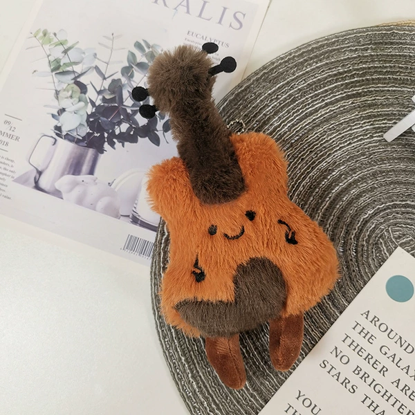 Plush violin, pendant