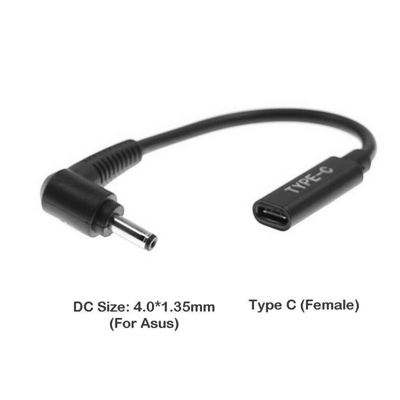 Charging Cable Type C Female to Asus Zenbook Vivobook Dc 4.0*1.35
