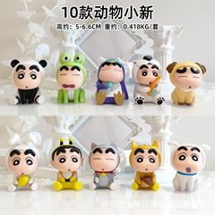 10種類の動物のしんちゃんの人気の置物のクレヨンしんちゃんのおもちゃのぬいぐるみの新しい助けは生放送でよく売れています。