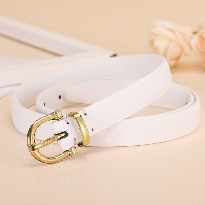 Cinturón moda simple moda de las mujeres 2022 nuevo estilo coreano diseño pin hebilla cabeza todo partido pu cinturón Decoración