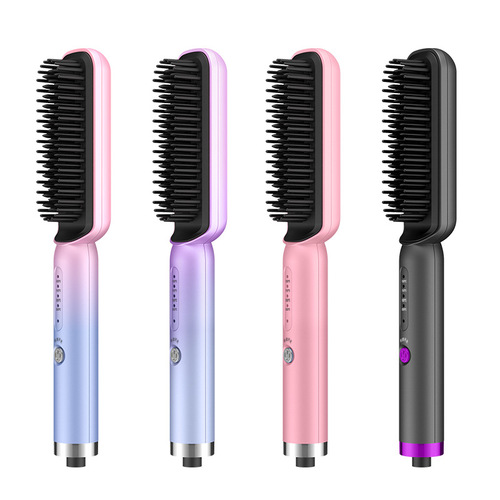 New style straight hair comb and curling wand dual-purpose inner buckle does not hurt the power generation comb splint household artifact straight plate clip to straighten curly hair
