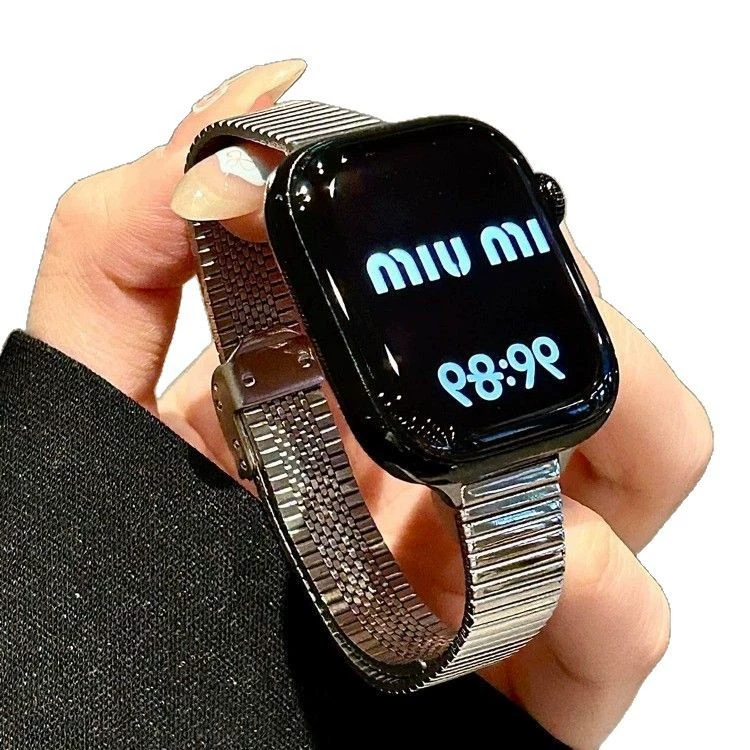 Подходит для ремешка Apple Watch iWatchs 10 поколения металл AppleWatch9 высокий класс s8 нержавеющая сталь цепной тип