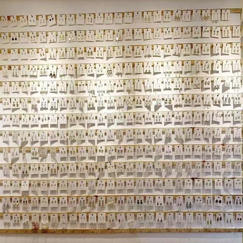 925 silver needle stall night market boutique supply earrings female high-end sense all-match earrings mixed batch earrings wholesale