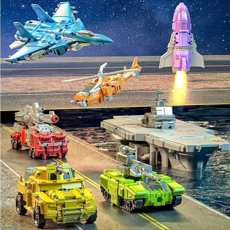 Трансформер, транспорт, металлическая игрушечная машина, объединенный робот, минь-фигура для мальчиков, Король-Конг