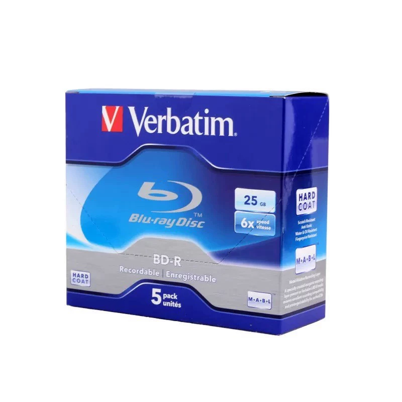 威宝 Verbatim 43715 Blu-ray Disc BD-R Disc 25G Blu-ray Burning Disc Single-chip Box