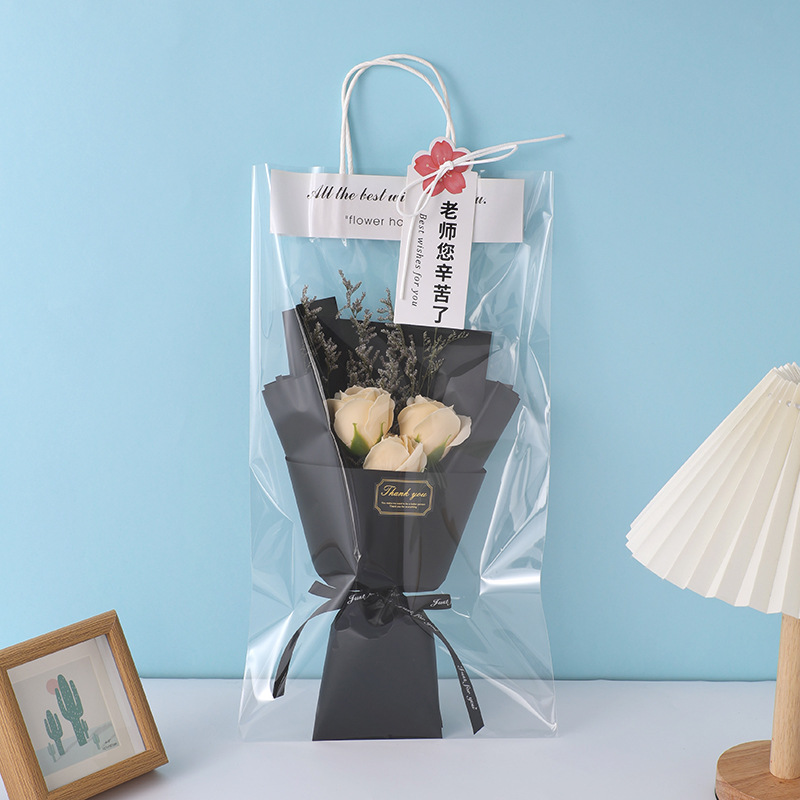 Regalos del día del maestro, flores de girasol, flores de jabón, regalos de vacaciones para maestros y maestros con tarjetas de felicitación al por mayor